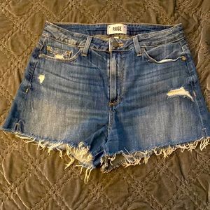 Paige Distressed jean shorts